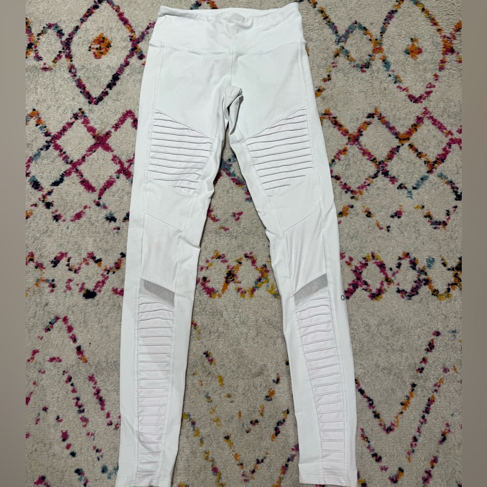 Alo cropped ribbed white leggings - Size XXS